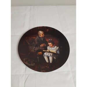 Vintage Norman Rockwell Collector Plate "The Young Scholar " 1991 By Knowles